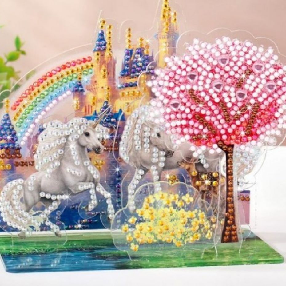 3D Set Unicorn Rainbow