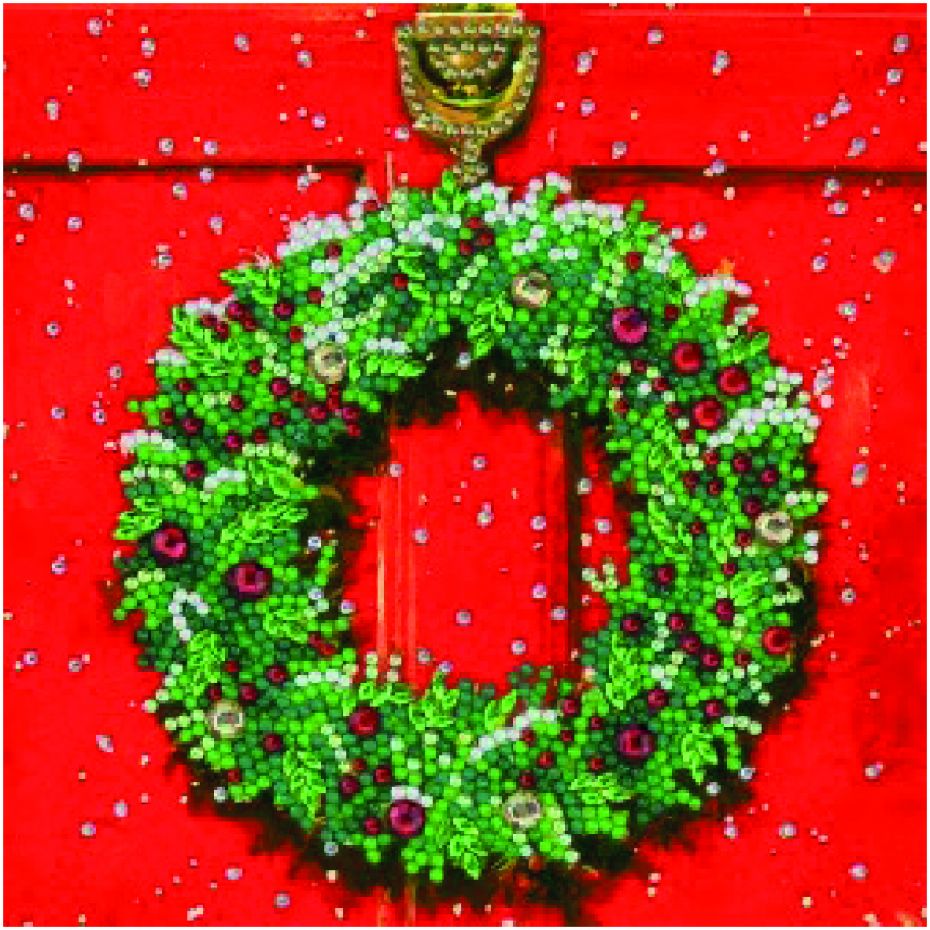 Card 18x18 - Christmas Wreath