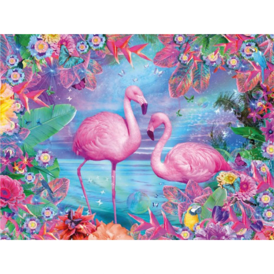 Flamingo - vierkant 50x40