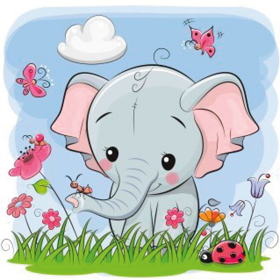 Kids frame Elephant